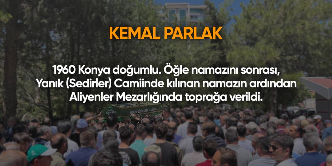 Konya'da bugün vefat edenler | 21 Ekim 2025 10